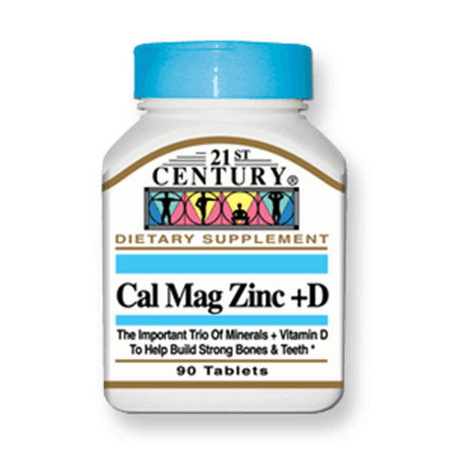 مکمل غذایی کلسیم D منیریم زینک ۲۱ سنتری نیچرمید